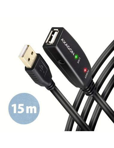 CABLE USB2.0 A-M/A-F ACTIVE/15M ADR-215 AXAGON