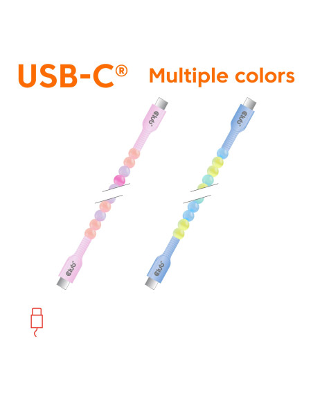 CABLE USB-C TO USB-C/PINK CAC-3010 CLUB3D