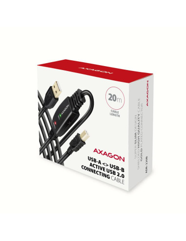 CABLE USB2.0 A-M/B-M ACTIVE/20M ADR-220B AXAGON