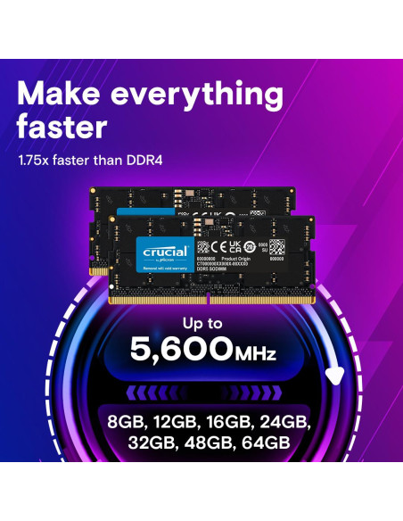 NB MEMORY 64GB DDR5-5600/SO CT64G56C46S5 CRUCIAL
