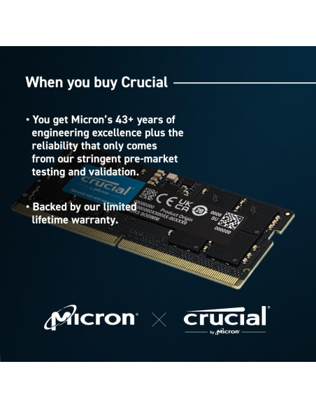NB MEMORY 96GB DDR5-5600 SO/KIT2 CT2K48G56C46S5 CRUCIAL
