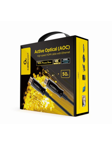 CABLE HDMI-HDMI 50M AOC/CCBP-HDMI-AOC-50M-02 GEMBIRD