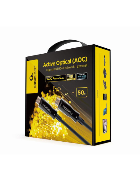 CABLE HDMI-HDMI 50M AOC/CCBP-HDMI-AOC-50M-02 GEMBIRD
