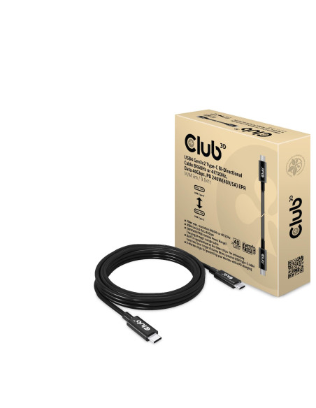 CABLE USB-C 3M/M/M CAC-1579 CLUB3D