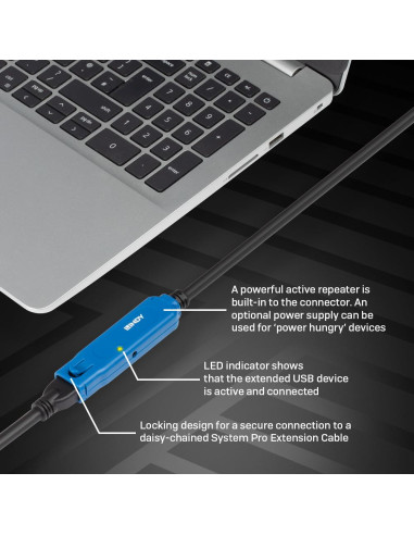 CABLE USB3 EXTENSION 8M/43158 LINDY