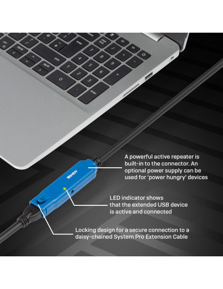 CABLE USB3 EXTENSION 10M/43157 LINDY