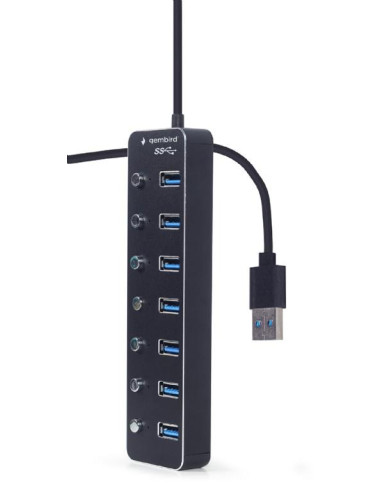 I/O HUB USB3 7PORT/UHB-U3P7P-01 GEMBIRD
