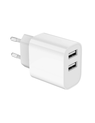 CHARGER USB UNIVERSAL WHITE/2P TA-UC-2A12-01 GEMBIRD