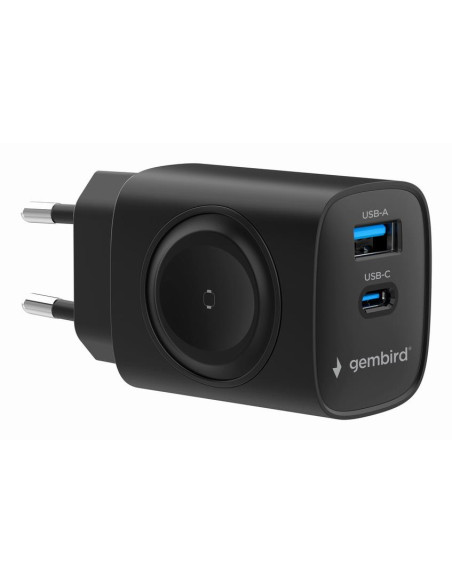 CHARGER USB 2IN1 20W 2PORT/TA-UC-PDQCW20-01-BK GEMBIRD