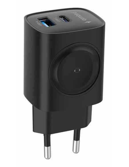 CHARGER USB 2IN1 20W 2PORT/TA-UC-PDQCW20-01-BK GEMBIRD