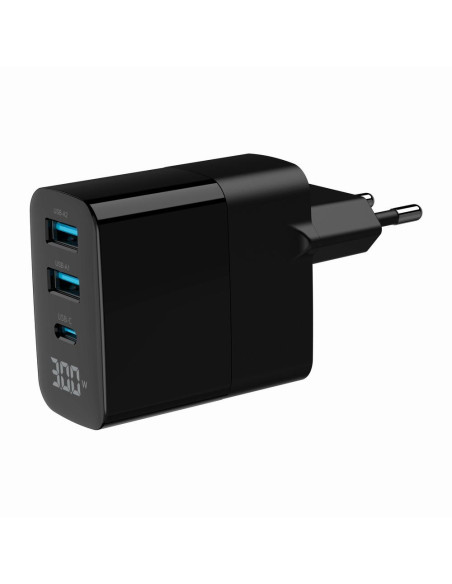 CHARGER USB 30W 3PORT/TA-UC-PDQC30LCD-BK-02 GEMBIRD