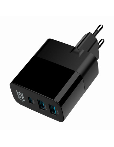 CHARGER USB 30W 3PORT/TA-UC-PDQC30LCD-BK-02 GEMBIRD