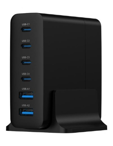 CHARGER USB UNIVERSAL 6P 75W/TA-UC-2A4C-PD75-01-BK GEMBIRD