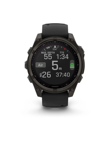 SMARTWATCH FENIX 8 SAPP. SOLAR/BLACK/GRAY 010-02906-11 GARMIN