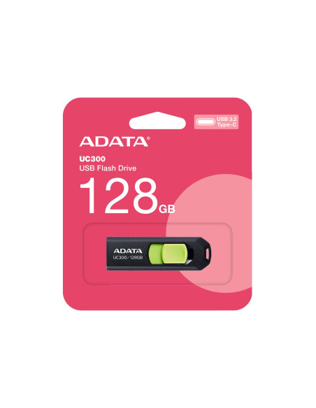 MEMORY DRIVE FLASH USB-C 128GB/ACHO-UC300-128G-RBK/GN ADATA