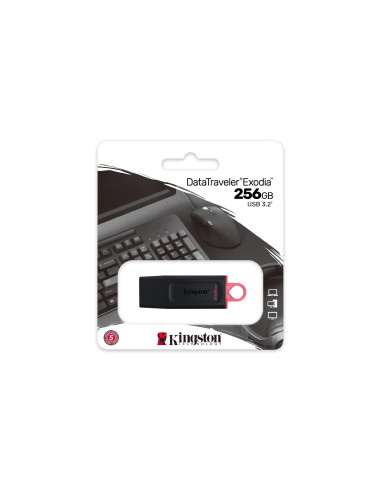 MEMORY DRIVE FLASH USB3.2/256GB DTX/256GB KINGSTON