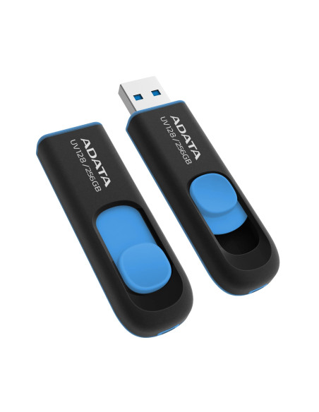 MEMORY DRIVE FLASH USB3 256GB/BLK/BLUE AUV128-256G-RBE ADATA
