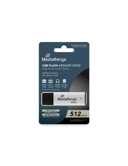 MEMORY DRIVE FLASH USB3.2/512GB MR1904 MEDIARANGE