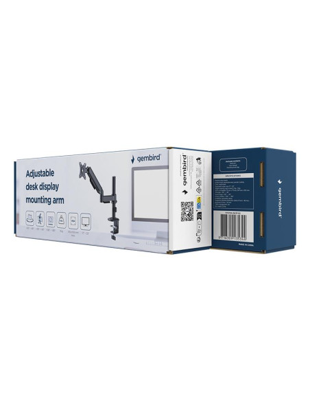 DISPLAY ACC MOUNTING ARM/17-32" MA-DA1P-02 GEMBIRD