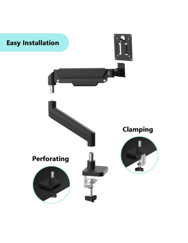 DISPLAY ACC MOUNTING ARM/17-32" BLACK MA-DA1-04 GEMBIRD