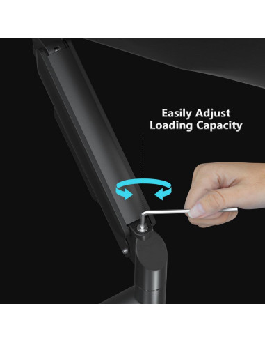 DISPLAY ACC MOUNTING ARM/17-32" BLACK MA-DA1-04 GEMBIRD