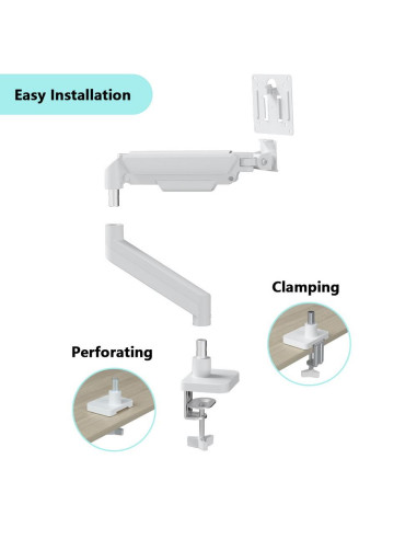 DISPLAY ACC MOUNTING ARM/17-32" WH MA-DA1-04-W GEMBIRD