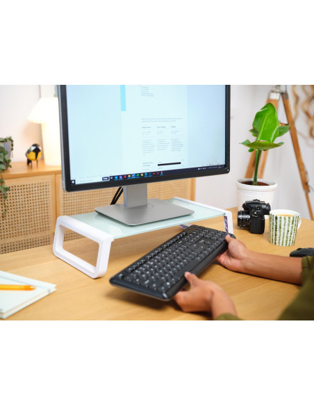 MONITOR ACC STAND MONTA/GLASS WHT 25351 TRUST