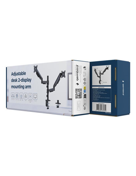 DISPLAY ACC MOUNTING ARM/17-32" MA-DA2P-02 GEMBIRD