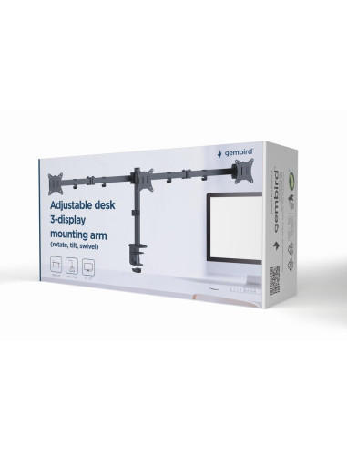 DISPLAY ACC MOUNTING ARM/17-27" MA-D3-01 GEMBIRD
