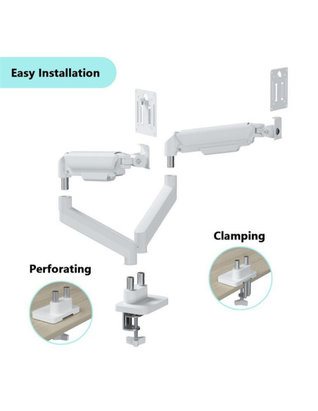 DISPLAY ACC MOUNTING ARM/DBL 17-32" MA-DA2-06-W GEMBIRD