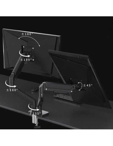 DISPLAY ACC MOUNTING ARM/DOUBL.17-32" MA-DA2-06 GEMBIRD