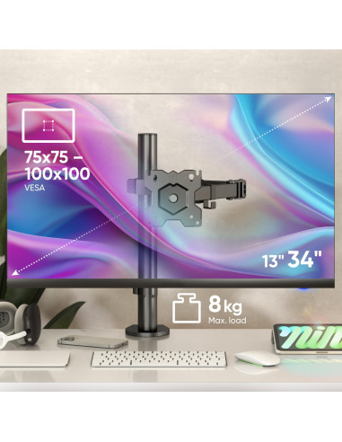 MONITOR ACC DESK MOUNT/13-34" BLACK D121E-B ONKRON