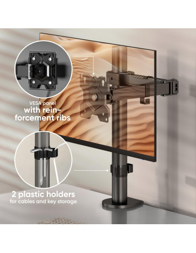 MONITOR ACC DESK MOUNT/13-34" BLACK D121E-B ONKRON