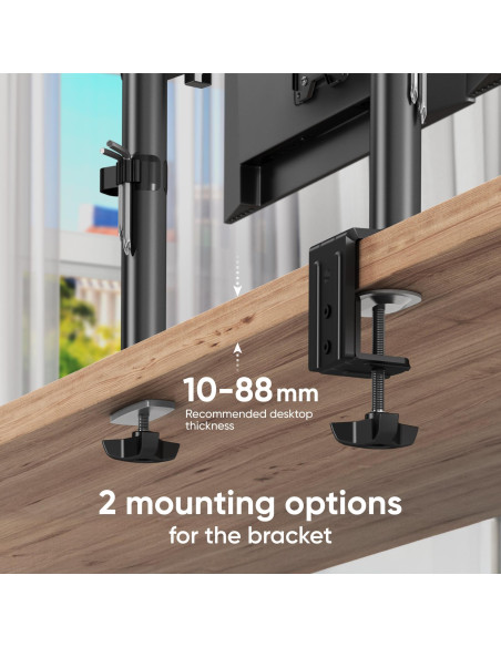 MONITOR ACC DESK MOUNT/13-34" BLACK D121E-B ONKRON