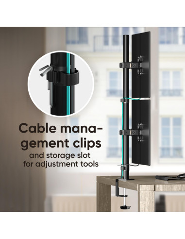MONITOR ACC DESK MOUNT/13-34" BLACK D208E-B ONKRON