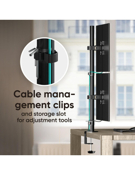 MONITOR ACC DESK MOUNT/13-34" BLACK D208E-B ONKRON