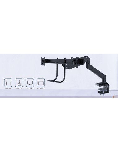 DISPLAY ACC MOUNTING ARM/17-32" MA-DA2-04 GEMBIRD