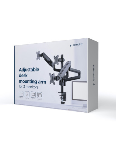 DISPLAY ACC MOUNTING ARM/17-27" MA-DA3-01 GEMBIRD