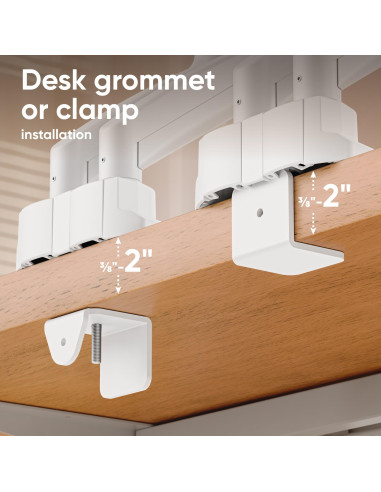 MONITOR ACC DESK MOUNT/13-32" BLK/WHT G160-BW ONKRON