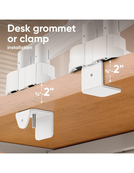 MONITOR ACC DESK MOUNT/13-32" BLK/WHT G160-BW ONKRON