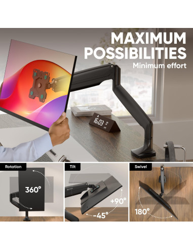 MONITOR ACC DESK MOUNT/17-49" BLACK G100-B ONKRON