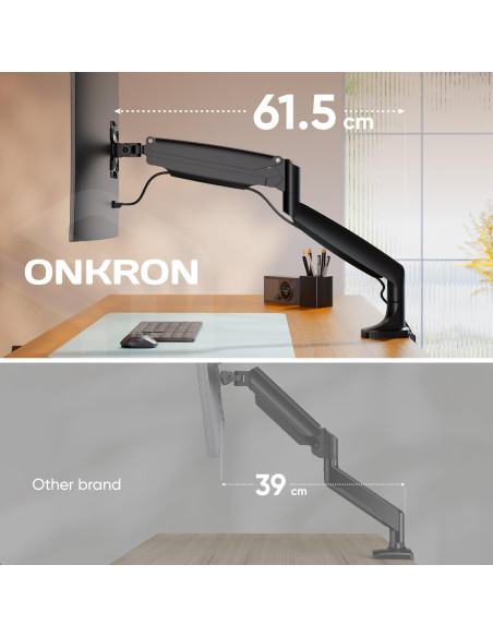 MONITOR ACC DESK MOUNT/17-49" BLACK G100-B ONKRON