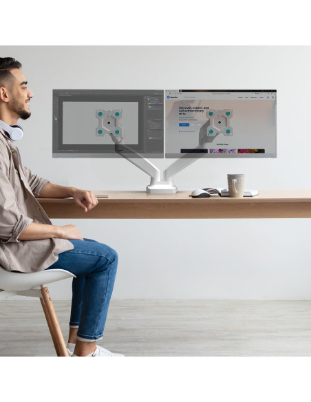 MONITOR ACC DESK MOUNT/13-32" WHITE G160-W ONKRON