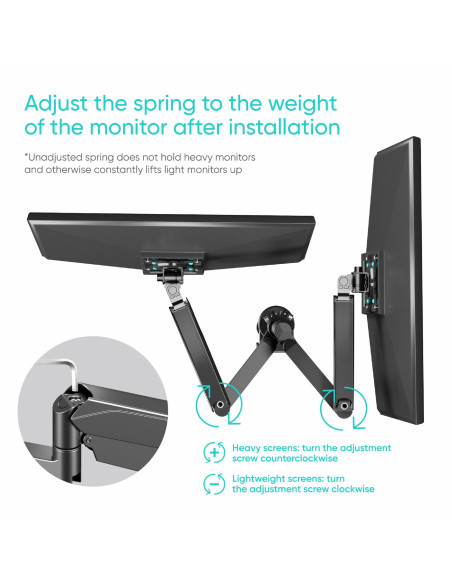 MONITOR ACC DESK MOUNT/13-32" BLACK G140-B ONKRON