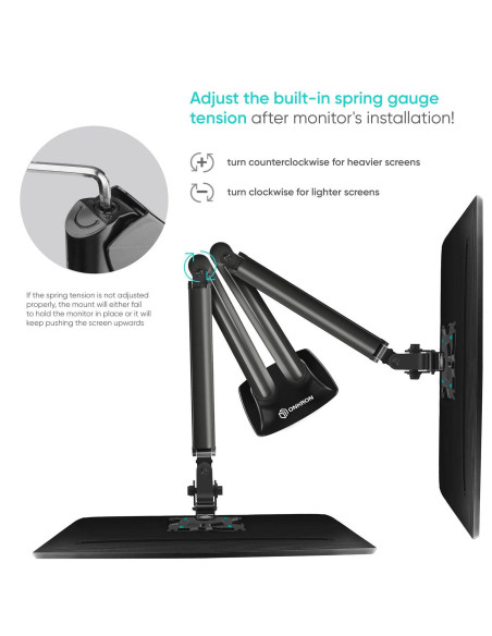 MONITOR ACC DESK MOUNT/13-32" BLACK G200-B ONKRON