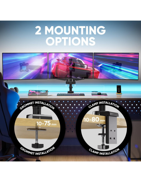 MONITOR ACC DESK MOUNT/13-32" BLACK G280-B ONKRON
