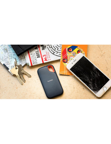 External SSD, SANDISK, Extreme, 2TB, Write speed 1000 MBytes/sec, Read speed 1050 MBytes/sec, SDSSDE61-2T00-G25