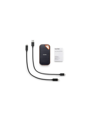 External SSD, SANDISK, Extreme Pro, 2TB, Write speed 2000 MBytes/sec, Read speed 2000 MBytes/sec, Proprietary, SDSSDE81-2T00-G2