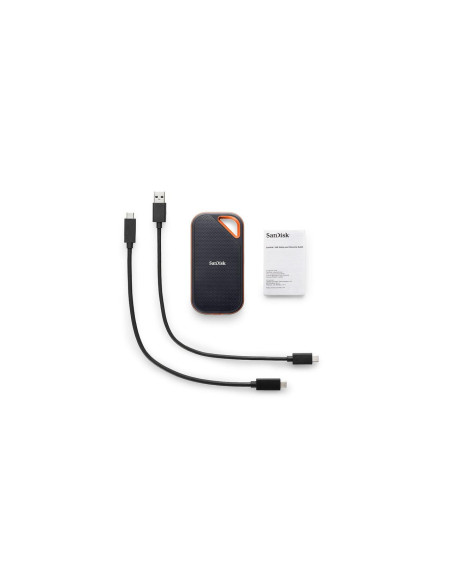 External SSD, SANDISK, Extreme Pro, 2TB, Write speed 2000 MBytes/sec, Read speed 2000 MBytes/sec, Proprietary, SDSSDE81-2T00-G2