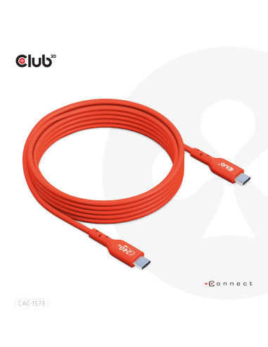CABLE USB-C TO USB-C 2M/M/M CAC-1573 CLUB3D